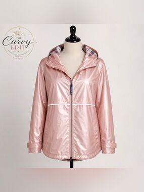 Charles River Apparel Original New Englander Metallic Pink Rain Jacket 2XL
